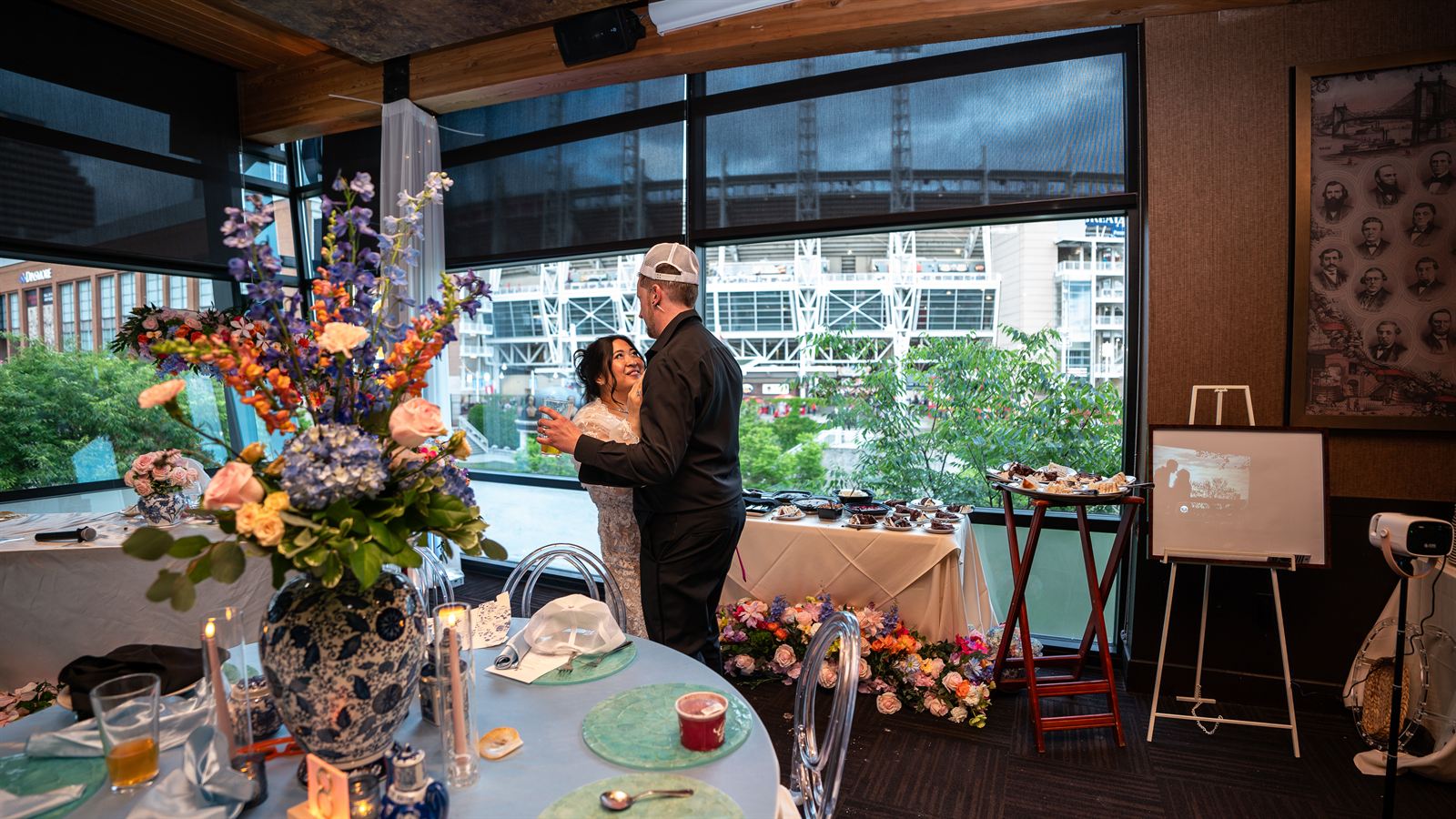 Bride and Groom First Dance Indoors